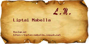 Liptai Mabella névjegykártya